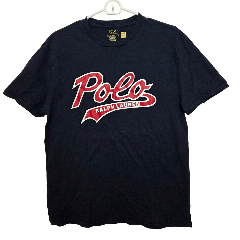 Ralph Lauren POLO Baseball‎ Graphic Navy Classic Fit Tee Size M
